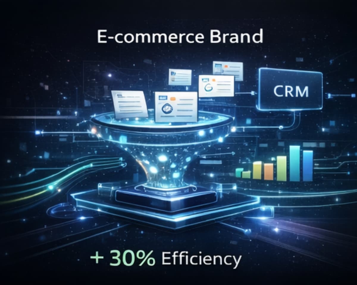 E-commerce brand case study — 30% efficiency gain